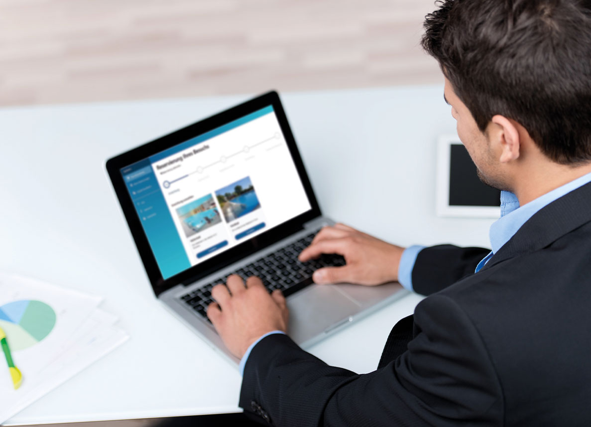 Person an Computer